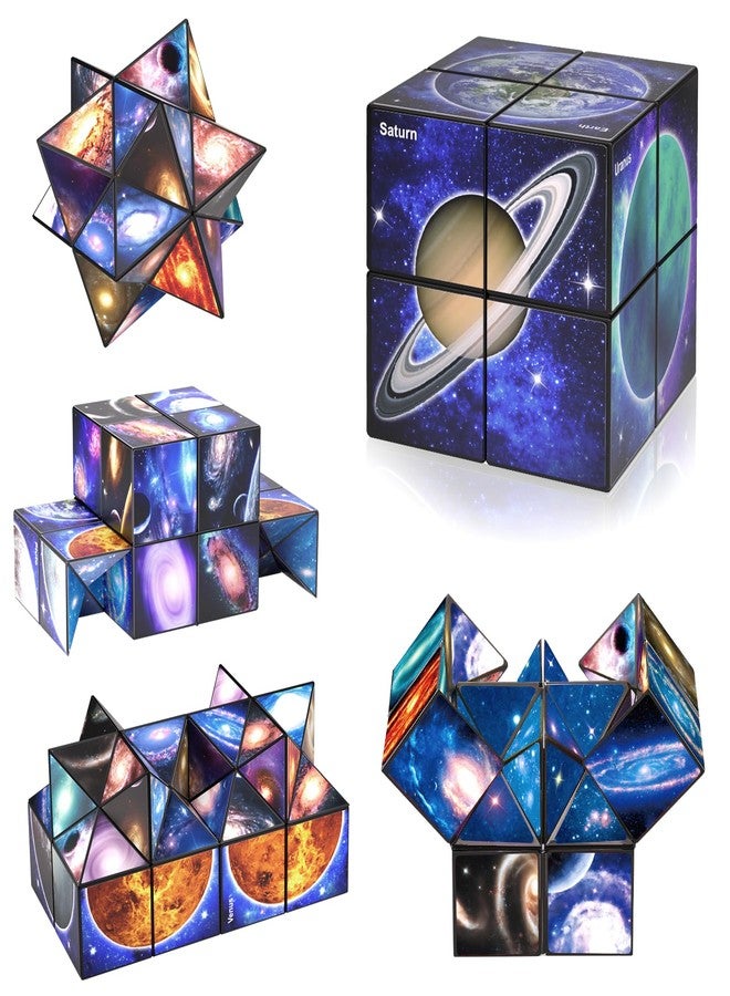 Euclidean Cube Star Cube Magic Cube Set, 2 in 1 Yoshimoto Cube for Kids and Adults, Toy for Boys and Girls Ages 8-12 - Image 1